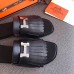 Hermes Auteuil Sandals In Black Calfskin Hermes Auteuil Sandals In Black Calfskin