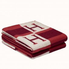 Hermes Red Avalon Bayadere Throw Blanket Hermes Red Avalon Bayadere Throw Blanket