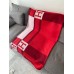 Hermes Red Avalon Bayadere Throw Blanket Hermes Red Avalon Bayadere Throw Blanket