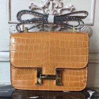 Hermes Camarel Constance MM 24cm Crocodile Bag Hermes Camarel Constance MM 24cm Crocodile Bag