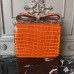 Hermes Orange Constance MM 24cm Crocodile Bag Hermes Orange Constance MM 24cm Crocodile Bag