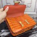 Hermes Orange Constance MM 24cm Crocodile Bag Hermes Orange Constance MM 24cm Crocodile Bag