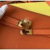 Hermes Kelly Classique To Go Wallet In Orange Epsom Calfskin