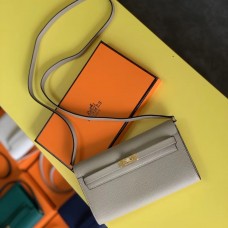 Hermes Kelly Classique To Go Wallet In Tourterelle Epsom Calfskin Hermes Kelly Classique To Go Wallet In Tourterelle Epsom Calfskin