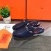 Hermes Oz Mules In Dark Blue Calfskin Hermes Oz Mules In Dark Blue Calfskin