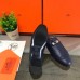 Hermes Oz Mules In Dark Blue Calfskin Hermes Oz Mules In Dark Blue Calfskin