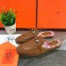 Hermes Oz Mules In Brown Calfskin Hermes Oz Mules In Brown Calfskin