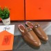 Hermes Oz Mules In Brown Calfskin Hermes Oz Mules In Brown Calfskin
