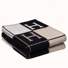 Hermes Black Avalon III Throw Blanket Hermes Black Avalon III Throw Blanket