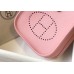 Hermes Evelyne III TPM Bag In Pink Clemence Leather Hermes Evelyne III TPM Bag In Pink Clemence Leather