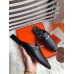 Hermes Oz Mules In Noir Calfskin Hermes Oz Mules In Noir Calfskin