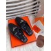 Hermes Oz Mules In Noir Calfskin Hermes Oz Mules In Noir Calfskin