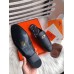 Hermes Oz Mules In Noir Calfskin Hermes Oz Mules In Noir Calfskin