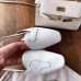 Hermes Tangeria Mules In White Calfskin