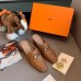 Hermes Blossom Mules 60mm In Brown Goatskin Hermes Blossom Mules 60mm In Brown Goatskin