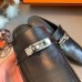 Hermes Blossom Mules 60mm In Black Goatskin Hermes Blossom Mules 60mm In Black Goatskin