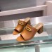 Hermes Camilla Mules 60MM In Brown Calfskin Hermes Camilla Mules 60MM In Brown Calfskin