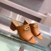 Hermes Camilla Mules 60MM In Brown Calfskin Hermes Camilla Mules 60MM In Brown Calfskin