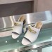 Hermes Camilla Mules 60MM In White Calfskin Hermes Camilla Mules 60MM In White Calfskin