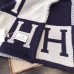 Hermes Dark Blue Avalon Throw Blanket