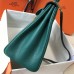 Hermes Kelly 32cm Bag In Malachite Clemence Leather GHW Hermes Kelly 32cm Bag In Malachite Clemence Leather GHW