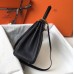 Hermes Kelly 32cm Bag In Black Clemence Leather GHW Hermes Kelly 32cm Bag In Black Clemence Leather GHW