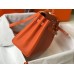 Hermes Kelly 32cm Bag In Orange Clemence Leather GHW Hermes Kelly 32cm Bag In Orange Clemence Leather GHW