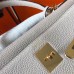 Hermes Kelly 32cm Bag In Pearl Grey Clemence Leather GHW Hermes Kelly 32cm Bag In Pearl Grey Clemence Leather GHW