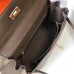 Hermes Kelly 32cm Bag In Taupe Grey Clemence Leather GHW Hermes Kelly 32cm Bag In Taupe Grey Clemence Leather GHW