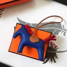 Hermes Rodeo Horse Bag Charm In Blue/Camarel/Red Leather Hermes Rodeo Horse Bag Charm In Blue/Camarel/Red Leather