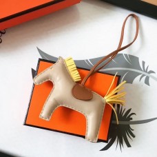 Hermes Rodeo Horse Bag Charm In Beige/Camarel/Yellow Leather Hermes Rodeo Horse Bag Charm In Beige/Camarel/Yellow Leather