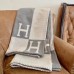 Hermes Grey Avalon Throw Blanket