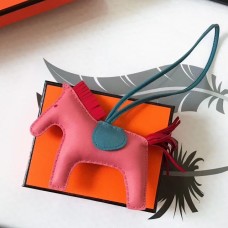 Hermes Rodeo Horse Bag Charm In Pink/Blue/Red Leather Hermes Rodeo Horse Bag Charm In Pink/Blue/Red Leather