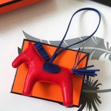 Hermes Rodeo Horse Bag Charm In Red/Blue Leather Hermes Rodeo Horse Bag Charm In Red/Blue Leather
