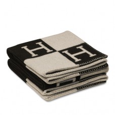 Hermes Black Avalon Throw Blanket Hermes Black Avalon Throw Blanket