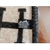 Hermes Black Avalon Throw Blanket