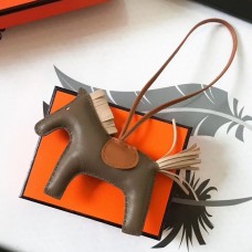 Hermes Rodeo Horse Bag Charm In Taupe/Camarel/Beige Leather Hermes Rodeo Horse Bag Charm In Taupe/Camarel/Beige Leather