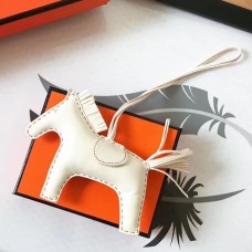Hermes White Rodeo Horse Bag Charm Hermes White Rodeo Horse Bag Charm
