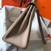 Hermes Kelly 32cm Bag In Trench Clemence Leather GHW Hermes Kelly 32cm Bag In Trench Clemence Leather GHW