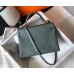 Hermes Kelly 32cm Bag In Vert Amande Clemence Leather GHW Hermes Kelly 32cm Bag In Vert Amande Clemence Leather GHW