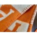 Hermes Orange Avalon Throw Blanket