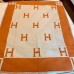Hermes Orange Avalon Throw Blanket