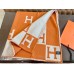Hermes Orange Avalon Throw Blanket