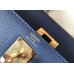 Hermes Kelly 32cm Bag In Blue Agate Epsom Leather GHW Hermes Kelly 32cm Bag In Blue Agate Epsom Leather GHW