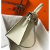 Hermes Kelly 32cm Bag In White Epsom Leather GHW Hermes Kelly 32cm Bag In White Epsom Leather GHW