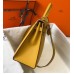 Hermes Kelly 32cm Bag In Yellow Epsom Leather GHW Hermes Kelly 32cm Bag In Yellow Epsom Leather GHW