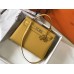 Hermes Kelly 32cm Bag In Yellow Epsom Leather GHW Hermes Kelly 32cm Bag In Yellow Epsom Leather GHW