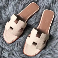 Hermes Oran Sandals In Beton Clemence Leather Hermes Oran Sandals In Beton Clemence Leather