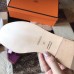 Hermes Oran Sandals In Purple Shiny Niloticus Crocodile