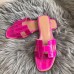 Hermes Oran Sandals In Rose Shiny Niloticus Crocodile Hermes Oran Sandals In Rose Shiny Niloticus Crocodile